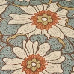 5' X 8' Melody Floral Outdoor Rug Blue/Brown - Christopher Knight Home -Outdoor Living Shop GUEST cbf71b57 fc2c 492c 97cb 0a3dbaa85606