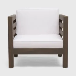 Oana 2pk Acacia Wood Club Chairs - Gray/White - Christopher Knight Home 12 Oana 2pk Acacia Wood Club Chairs - Gray/White - Christopher Knight Home -Outdoor Living Shop GUEST ccc603a2 05c7 463c a664 747bfdc1b61d 1