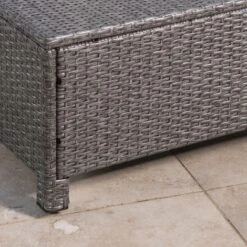 Puerta 6pc Wicker L-Shaped Sectional Sofa Set - Black/Gray - Christopher Knight Home -Outdoor Living Shop GUEST ce570a06 d3d0 4535 9733 51006c4efcec