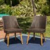 Delphi 2pk Wicker Dining Chairs - Brown - Christopher Knight Home -Outdoor Living Shop GUEST cfbd2737 7d0e 4deb 9084 8724e08434ca