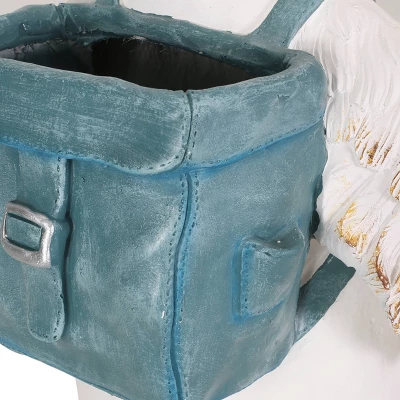 Christopher Knight Home 17" Wide Forgey Concrete Outdoor Novelty Goose Planter White/Blue 12 Christopher Knight Home 17" Wide Forgey Concrete Outdoor Novelty Goose Planter White/Blue - Image 10