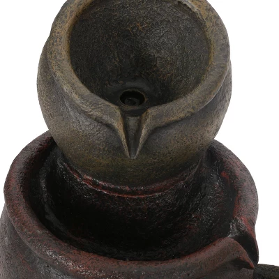 30.75" Bochas Faux Stone Fountain - Christopher Knight Home 8 30.75" Bochas Faux Stone Fountain - Christopher Knight Home - Image 6