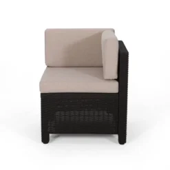 Waverly 6pc All Weather Faux Wicker Sectional Sofa Set - Brown/Beige - Christopher Knight Home -Outdoor Living Shop GUEST d179c440 863f 4bd8 9550 b544fbc6f4e5