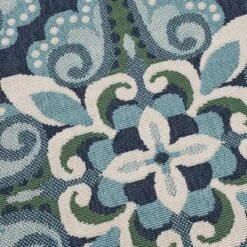7'10" Round Kaia Medallion Outdoor Rug Blue/Green - Christopher Knight Home -Outdoor Living Shop GUEST d4d6290d 9214 4085 9a3e f6a6c6f89d5c