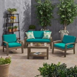 4pc Grenada Acacia Patio Chat Set With Sunbrella Cushions - Christopher Knight Home 15 4pc Grenada Acacia Patio Chat Set With Sunbrella Cushions - Christopher Knight Home -Outdoor Living Shop GUEST d5051542 04d0 4daa a863 b97fbd090771