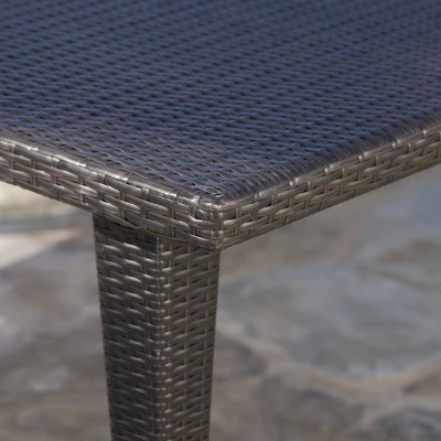 Antigua 9pc Wicker Outdoor Patio Dining Set - Brown - Christopher Knight Home 5 Antigua 9pc Wicker Outdoor Patio Dining Set - Brown - Christopher Knight Home - Image 3