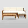 Grenada 5pc Acacia Sectional Patio Sofa Set Teak - Christopher Knight Home