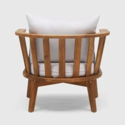 Barton 2pc Acacia Wood Club Chair & Table Set - Teak/White - Christopher Knight Home 13 Barton 2pc Acacia Wood Club Chair & Table Set - Teak/White - Christopher Knight Home -Outdoor Living Shop GUEST dbf95f13 f97a 46c2 ba1b 5be76471e634
