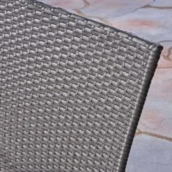 Sanders 3pc Acacia Wood & Wicker Bistro Set - Gray - Christopher Knight Home -Outdoor Living Shop GUEST dc29ef8f 9f07 4ad9 ac31 a4d56d06d9bb