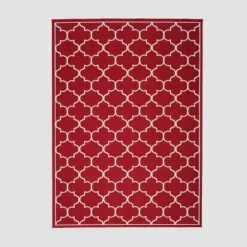 Thornhill Geometric Outdoor Rug Red/Ivory - Christopher Knight Home -Outdoor Living Shop GUEST de2c60cf c176 4dd3 89e3 997b2210ad06