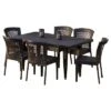 Dusk 7pc Wicker Dining Set - Multi-brown - Christopher Knight Home