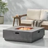 Wellington Outdoor 50000 BTU Square Fire Pit With Concrete Finish - Christopher Knight Home -Outdoor Living Shop GUEST e39aa8db b946 4442 a364 1c34810b1a87