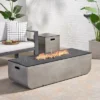 Adio Rectangular 56" Light Weight Concrete Gas Fire Pit With Tank Holder Light Gray - Christopher Knight Home -Outdoor Living Shop GUEST e3c79878 487a 405b afa2 f7b91879223b