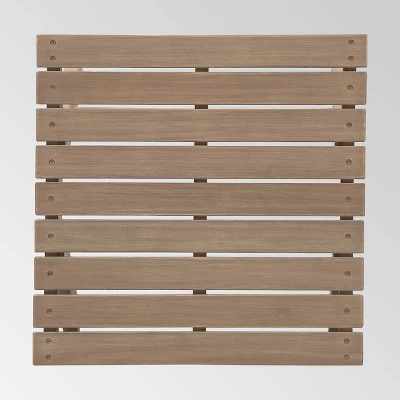 Sedona Acacia Wood Patio Side Table Gray - Christopher Knight Home 6 Sedona Acacia Wood Patio Side Table Gray - Christopher Knight Home - Image 4
