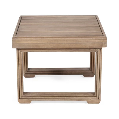 Westchester Acacia Wood Side Table - Brown - Christopher Knight Home 4 Westchester Acacia Wood Side Table - Brown - Christopher Knight Home - Image 2