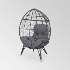 Gianni Wicker Teardrop Chair - Christopher Knight Home -Outdoor Living Shop GUEST e5bc2c4f 6568 467f a2a2 ccccf83f2878