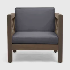 Brava 2pk Acacia Wood Club Chairs - Gray/Dark Gray - Christopher Knight Home 14 Brava 2pk Acacia Wood Club Chairs - Gray/Dark Gray - Christopher Knight Home -Outdoor Living Shop GUEST e6014599 2f48 4119 a7ac b1147a86ef9c