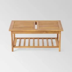 Caydon 8pc Acacia Wood Chat Set - Brown Patina/Cream - Christopher Knight Home -Outdoor Living Shop GUEST e63d6fa4 57e0 4ffd b4fb 73a7859d95c3