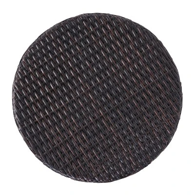 Keaton Wicker Barrel Side Table - Brown- Christopher Knight Home 4 Keaton Wicker Barrel Side Table - Brown- Christopher Knight Home - Image 2