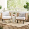 Nic 2pk Outdoor Wicker Club Chairs With Cushions - Light Brown/White - Christopher Knight Home -Outdoor Living Shop GUEST e874b6fb a6f2 4952 b0bf f13745dc9cc5