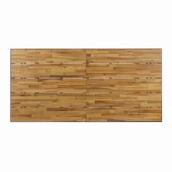 Kyston Rectangle Acacia & Iron Dining Table - Black/Teak - Christopher Knight Home 7 Kyston Rectangle Acacia & Iron Dining Table - Black/Teak - Christopher Knight Home -Outdoor Living Shop GUEST e970148c 551f 472d 9676 402693b852cd