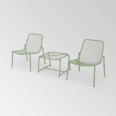 Bucknell 3pc Iron Modern Chat Set - Christopher Knight Home 8 Bucknell 3pc Iron Modern Chat Set - Christopher Knight Home - Image 6