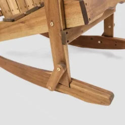 Malibu Acacia Wood Adirondack Rocking Chair - Natural - Christopher Knight Home 6 Malibu Acacia Wood Adirondack Rocking Chair - Natural - Christopher Knight Home -Outdoor Living Shop GUEST ea189d74 7779 452b 8058 f15b4f18eb96
