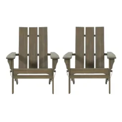 2pk Zuma Outdoor Acacia Wood Foldable Adirondack Chairs - Christopher Knight Home -Outdoor Living Shop GUEST ee58e94c da84 4b60 8d76 a7e8dec390b1