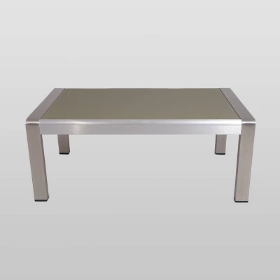 Aviara 4pc Aluminum Chat Set - Silver/Khaki - Christopher Knight Home 6 Aviara 4pc Aluminum Chat Set - Silver/Khaki - Christopher Knight Home - Image 4