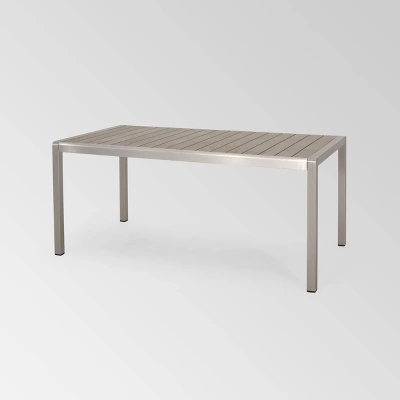 Cape Coral 3pc Aluminum Picnic Dining Set - Silver - Christopher Knight Home 5 Cape Coral 3pc Aluminum Picnic Dining Set - Silver - Christopher Knight Home - Image 3