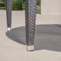 Dominica Round Wicker Dining Table Gray - Christopher Knight Home -Outdoor Living Shop GUEST f19518ec 8cb0 48ee a61a 1e5f43a6271f