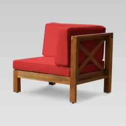 Brava 4pc Acacia Modular Sofa And Table Set - Teak/Red - Christopher Knight Home 8 Brava 4pc Acacia Modular Sofa And Table Set - Teak/Red - Christopher Knight Home -Outdoor Living Shop GUEST f1b7d215 c548 4e6c 8bd3 2da47c6865d6