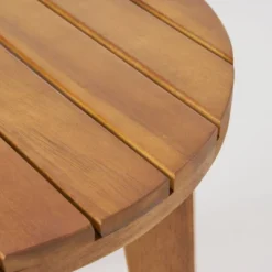 Chilian 3pc Acacia Wood Chair And Table Set - Teak/White - Christopher Knight Home -Outdoor Living Shop GUEST f46ad56f 6a9a 4a86 abb6 ac16504cb675 1