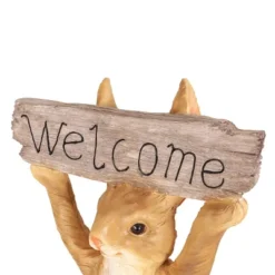 23.75" Concrete Corneu Outdoor Rabbit Garden Statue - White And Brown - Christopher Knight Home -Outdoor Living Shop GUEST f4d517a1 2677 4bd0 9be3 2d05303298de