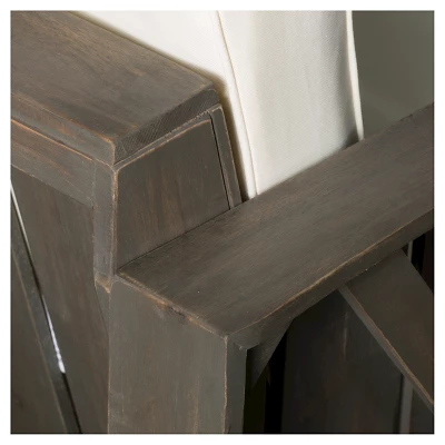 Cadence 4pc Acacia Wood Patio Chat Set With Cushions - Gray - Christopher Knight Home 5 Cadence 4pc Acacia Wood Patio Chat Set With Cushions - Gray - Christopher Knight Home - Image 3