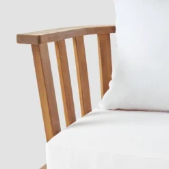 Barton 2pc Acacia Wood Club Chair & Table Set - Teak/White - Christopher Knight Home 10 Barton 2pc Acacia Wood Club Chair & Table Set - Teak/White - Christopher Knight Home -Outdoor Living Shop GUEST f794c85d 40ed 4c50 a363 7ba8865703df