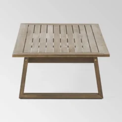 Belgian 4pc Acacia Wood Chat Set - Gray/Light Gray - Christopher Knight Home -Outdoor Living Shop GUEST f7b90f4d e60a 4b75 b4de 55967cd5b5d7