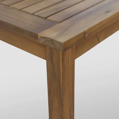 Peyton 2pc Acacia Wood Loveseat And Coffee Table Set - Teak/Red - Christopher Knight Home 4 Peyton 2pc Acacia Wood Loveseat And Coffee Table Set - Teak/Red - Christopher Knight Home - Image 2