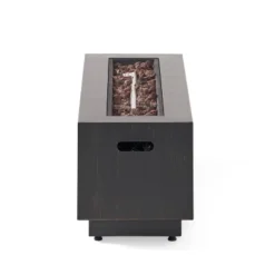 Wellington Outdoor 50000 BTU Rectangular Fire Pit Brushed Brown - Christopher Knight Home -Outdoor Living Shop GUEST fbd30c04 c473 4490 b4b2 f17ed2f03262