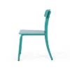 Samos 3pc Iron Bistro Set - Matte Teal - Christopher Knight Home