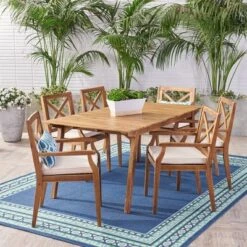 Mesa 7pc Acacia Wood Patio Dining Set - Christopher Knight Home -Outdoor Living Shop GUEST fe779f22 1acf 4e2d 8b4d dd40c709de8c