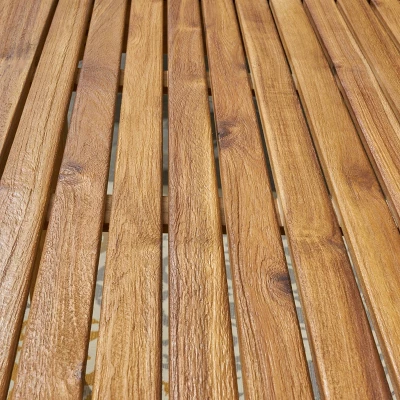 Nadia 9pc Wood & Wicker Expandable Dining Set - Natural/Brown/Beige - Christopher Knight Home 6 Nadia 9pc Wood & Wicker Expandable Dining Set - Natural/Brown/Beige - Christopher Knight Home - Image 4