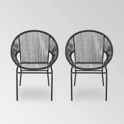 Nusa 2pk Faux Rattan Patio Club Chairs - Christopher Knight Home 7 Nusa 2pk Faux Rattan Patio Club Chairs - Christopher Knight Home - Image 5